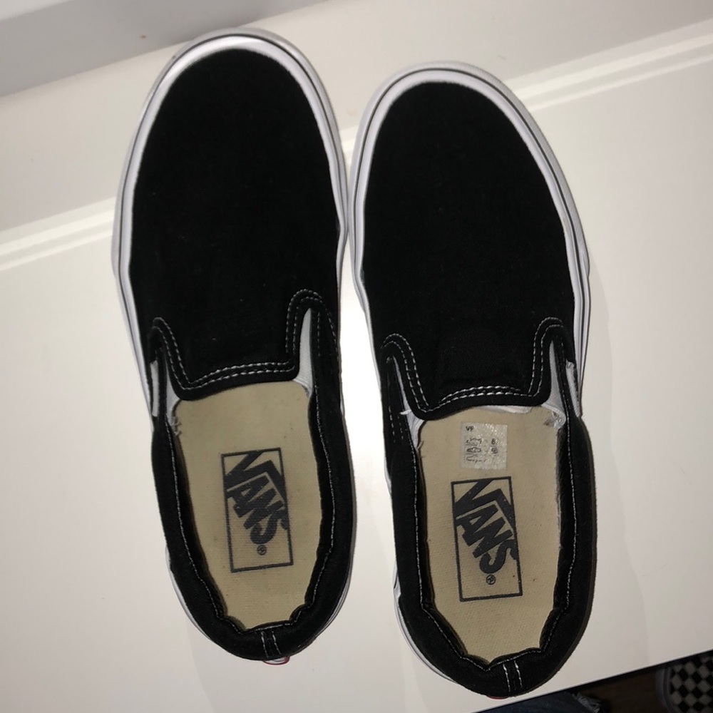 Black slip on vans